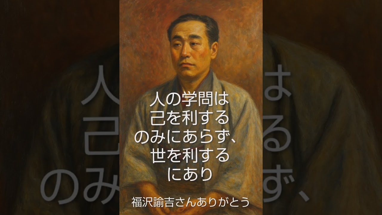 🪐人の学問は己を利するのみにあらず、世を利するにあり🪐