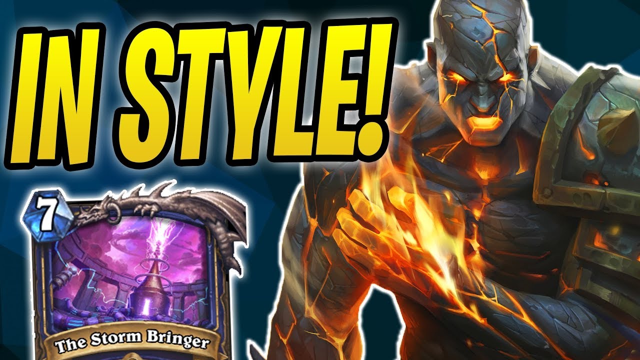 Gotta WIN IN STYLE! | Storm Bringer Shaman | The Boomsday Project | Hearthstone