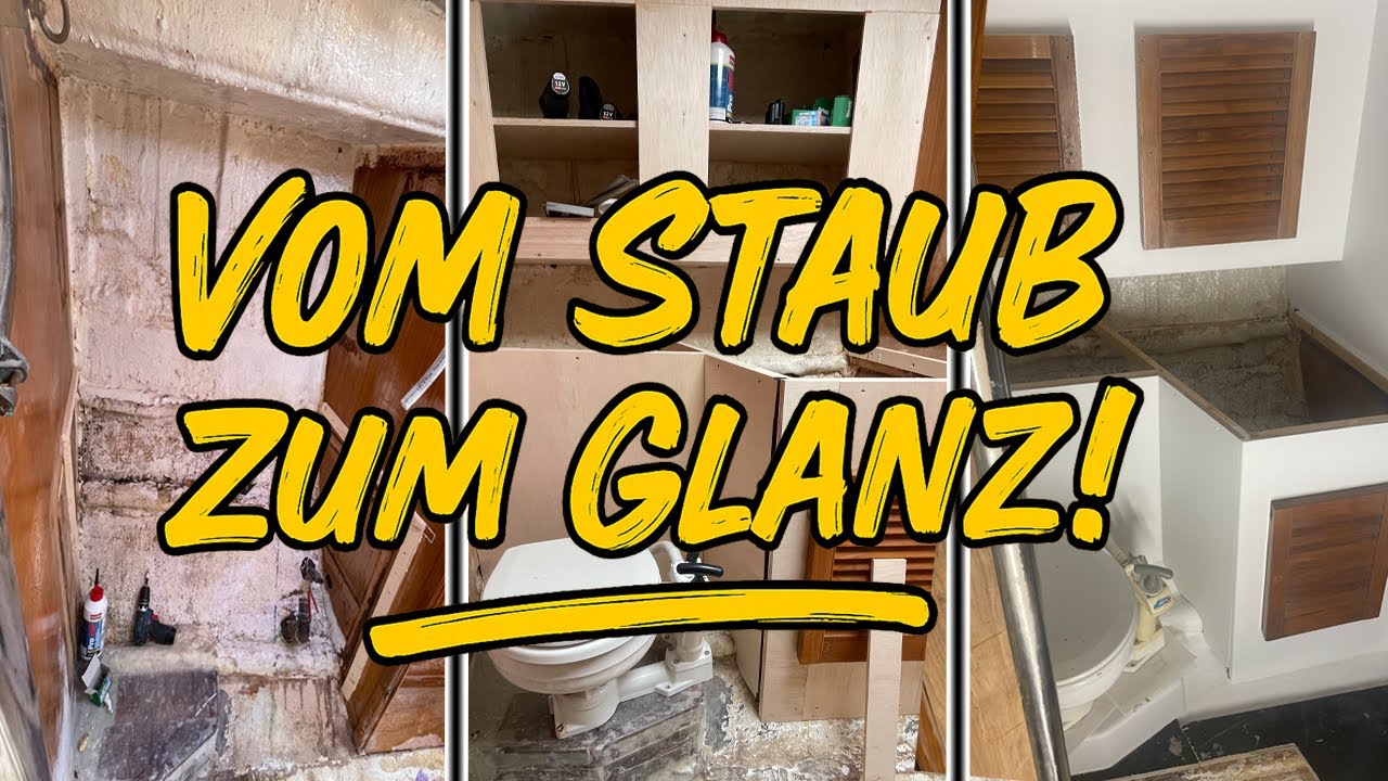 Weiß wie neu – Spachteln, Schleifen &  Lackieren von Bad und Bugkabine