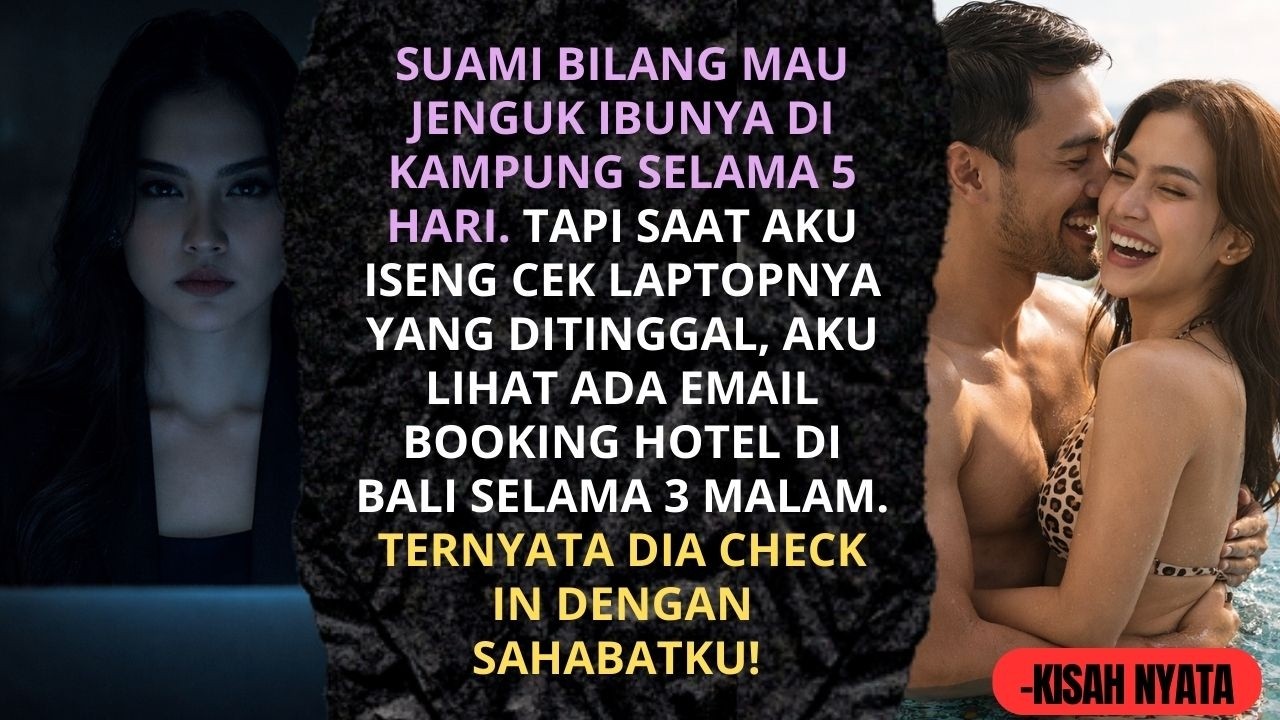 NGAKU JENGUK IBU, SUAMI MALAH CHECK-IN DI BALI SAMA SAHABATKU! BALASANKU BIKIN MERINDING!
