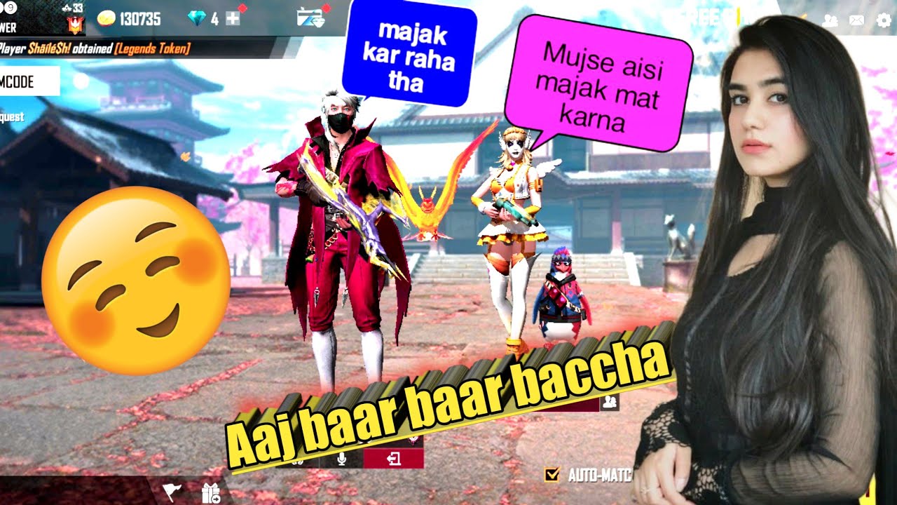 Break up prank with my Girlfriend!! don't Crying Baby!!Garena free fire