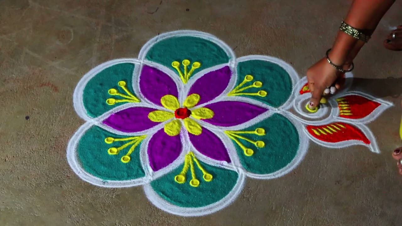 Newyear 2026🌻rangoli designs 3*2 🌻Pongal special 🌻bhoki flowers kolam 🌻diyamuggulu