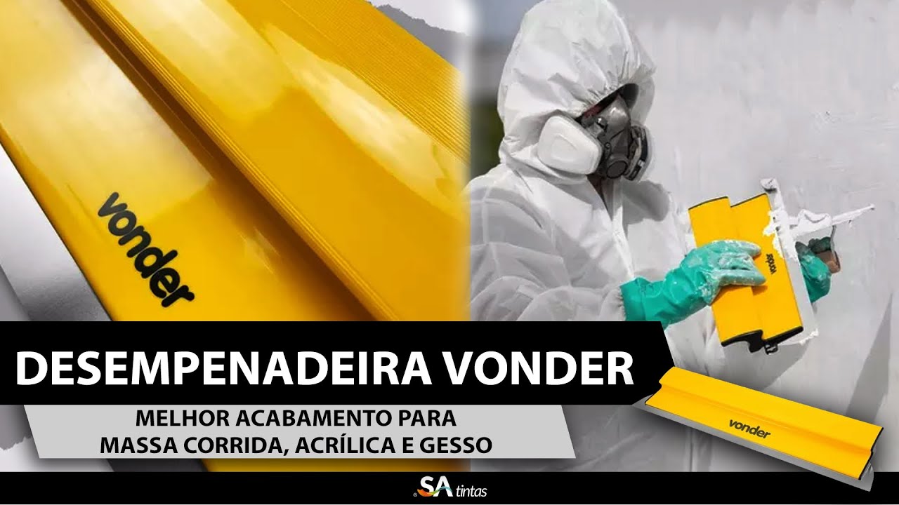 Desempenadeira Vonder Inox Para Massa Corrida, Acr&iacute;lica de Alto Rendimento - SA tintas