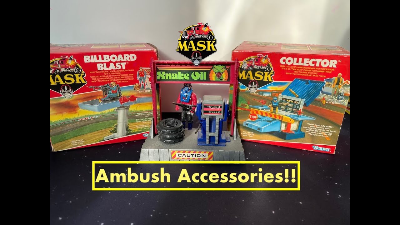 AMBUSH!! M.A.S.K Accessory Playsets | Vintage Action Figures