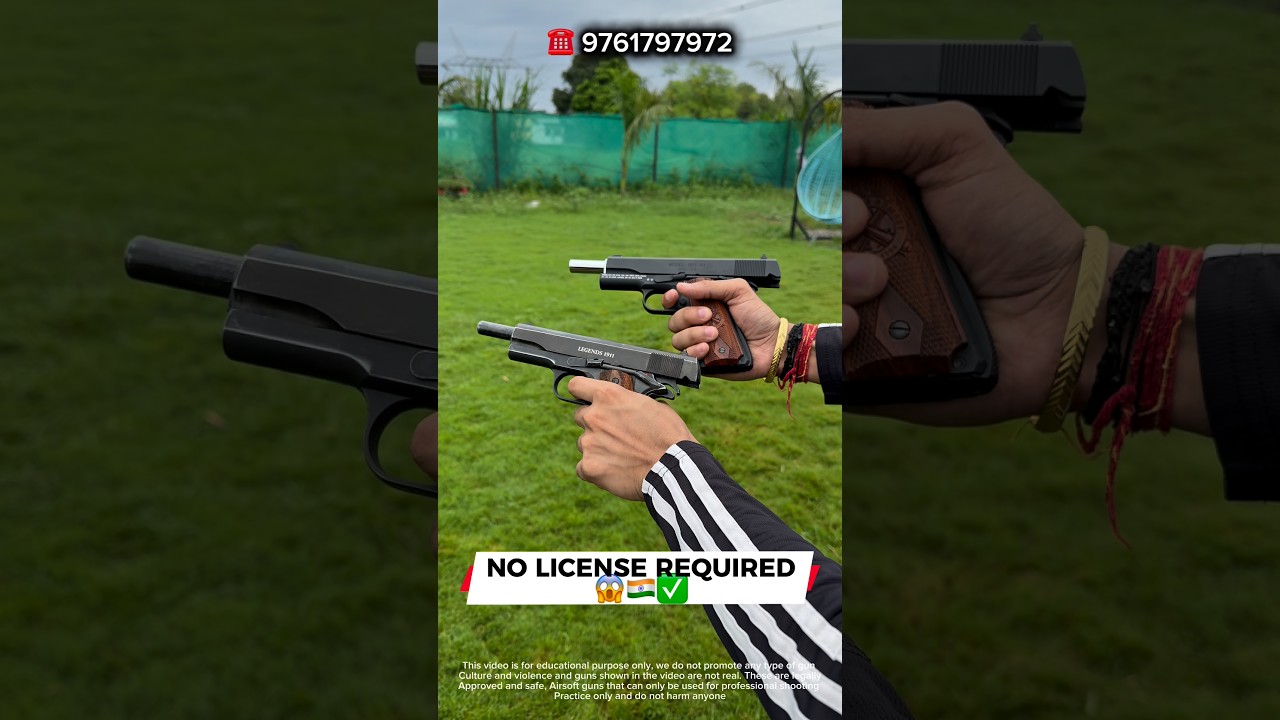 .45 pistol replica is legal in india? #shortsfeed #shorts #safety #india