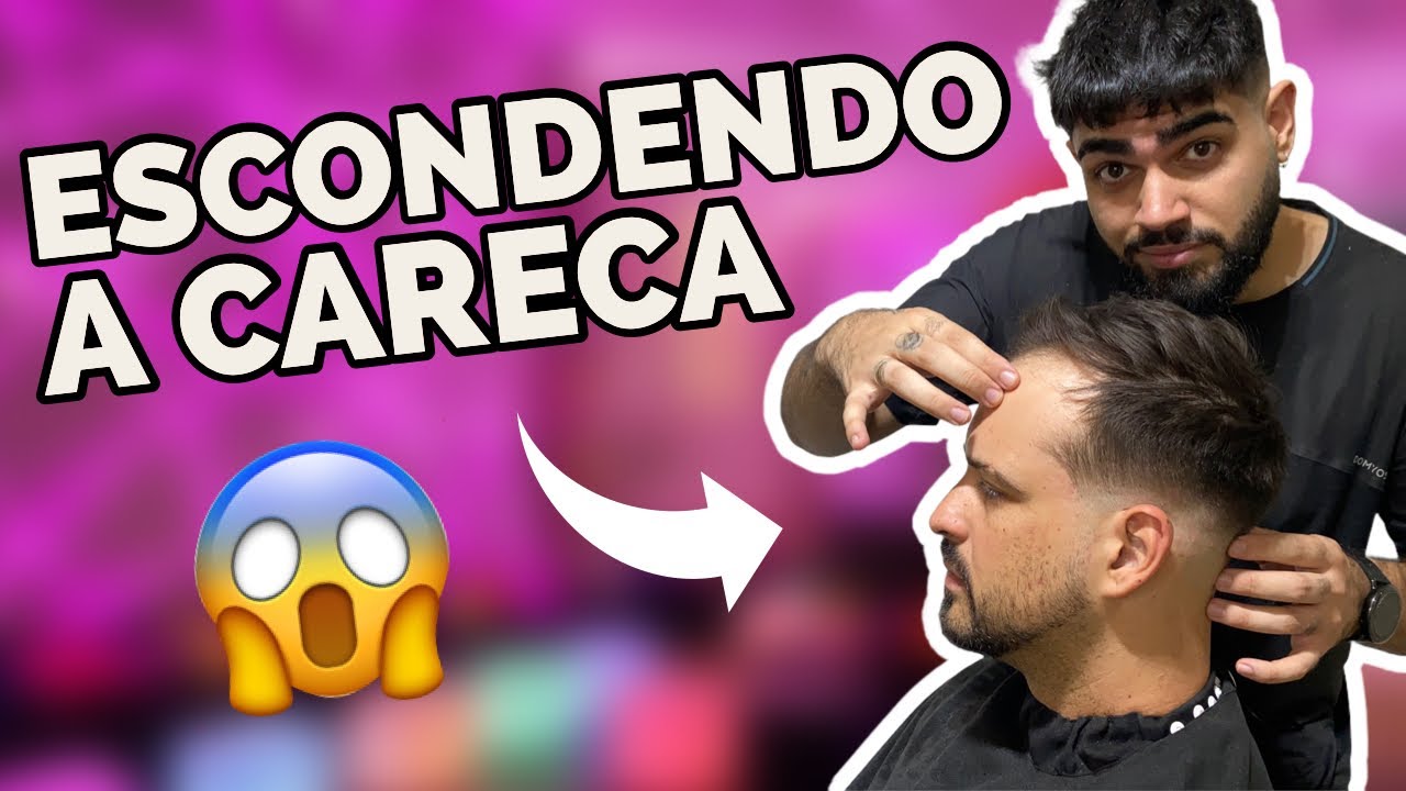DEGRADE EM CABELO CALVO - CORTE PASSO A PASSO - TUTORIAL