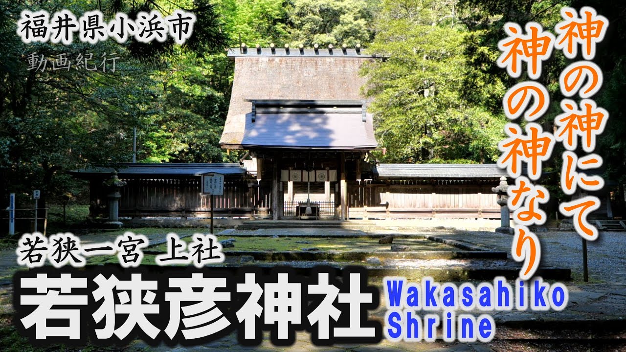 若狭一宮・上社「若狭彦神社」～小浜市【動画紀行・福井県】Wakasahiko Kehi shrine