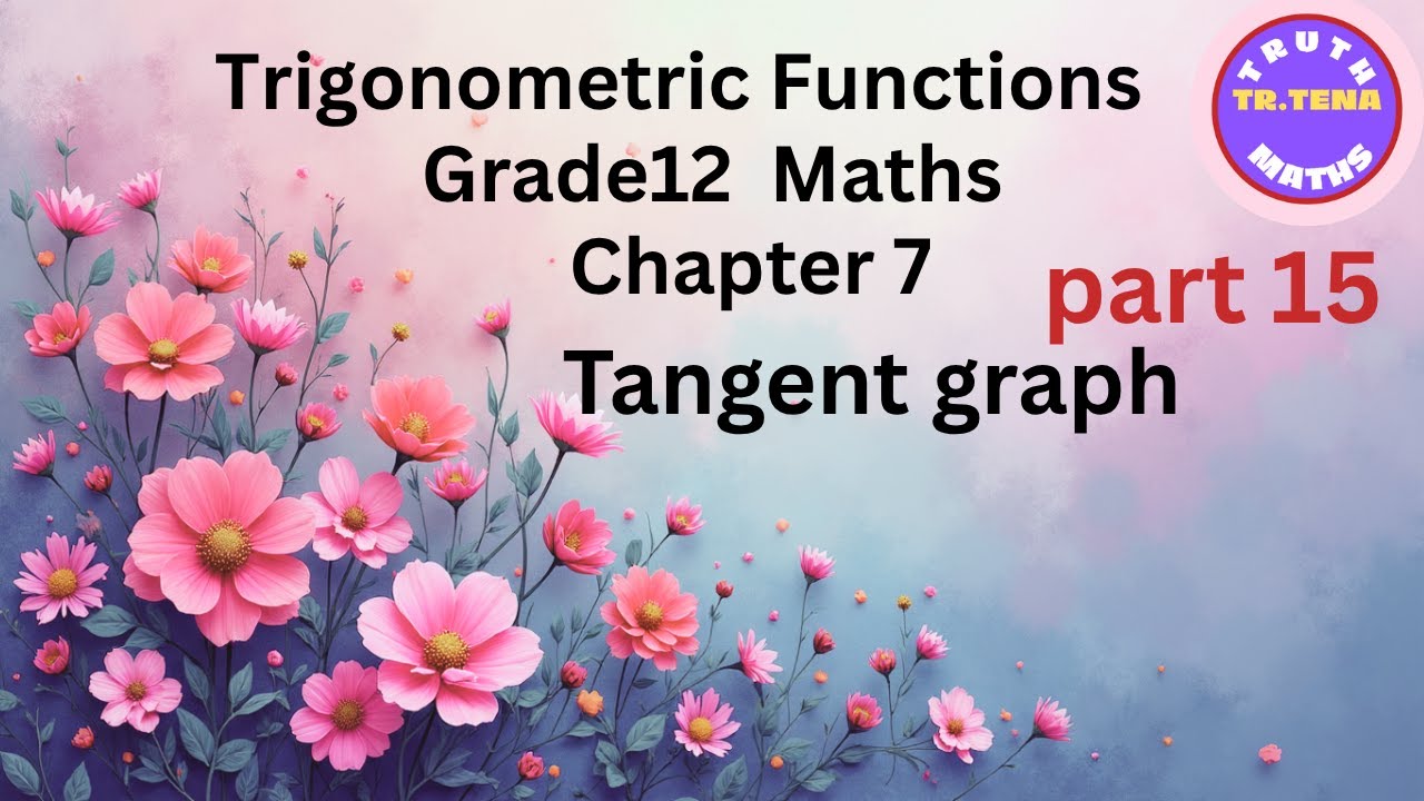 Grade12 matths chapter7, Tangent graph, Trigonometric functions, Tena
