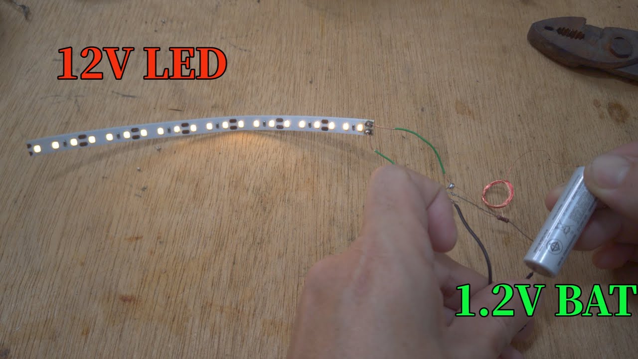 Comment fabriquer un élévateur de tension avec une pile de 1,2 V pour allumer une bande LED 12 V