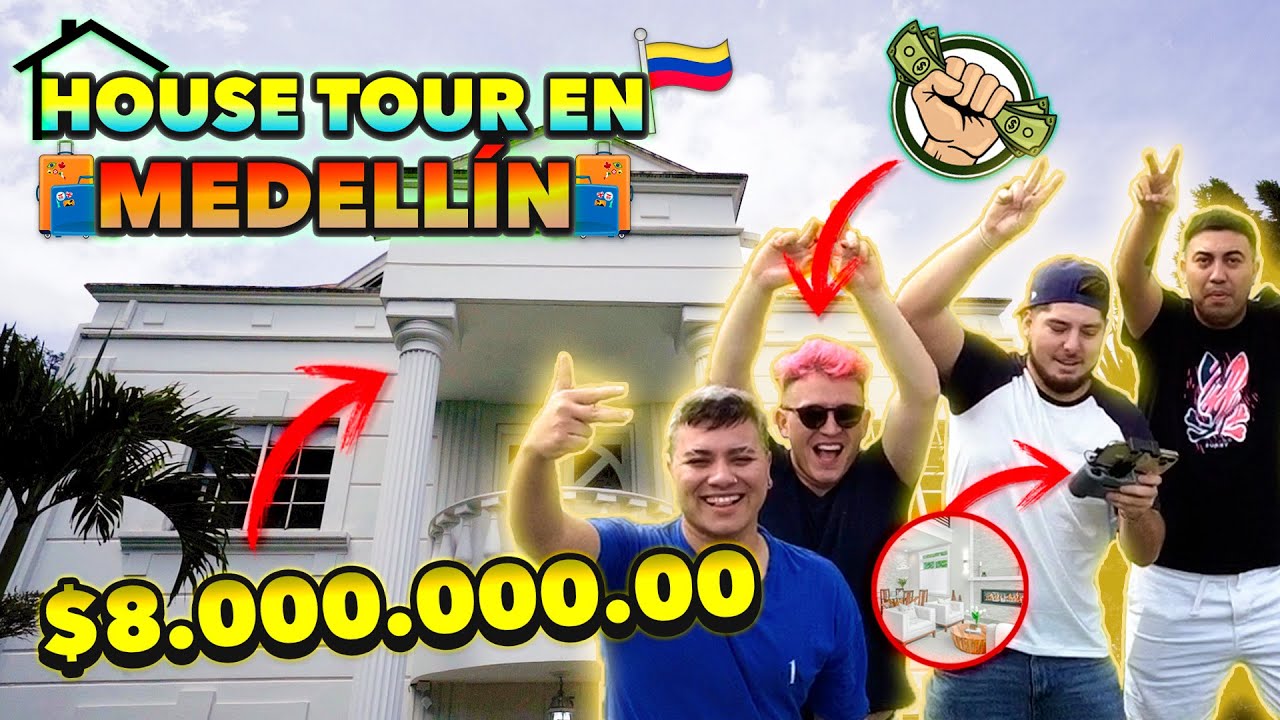 ¡VIVIMOS en una MANSIÓN en Colombia!🏡😱 ¿Cuánto 💰sale?| MEDELLÍN