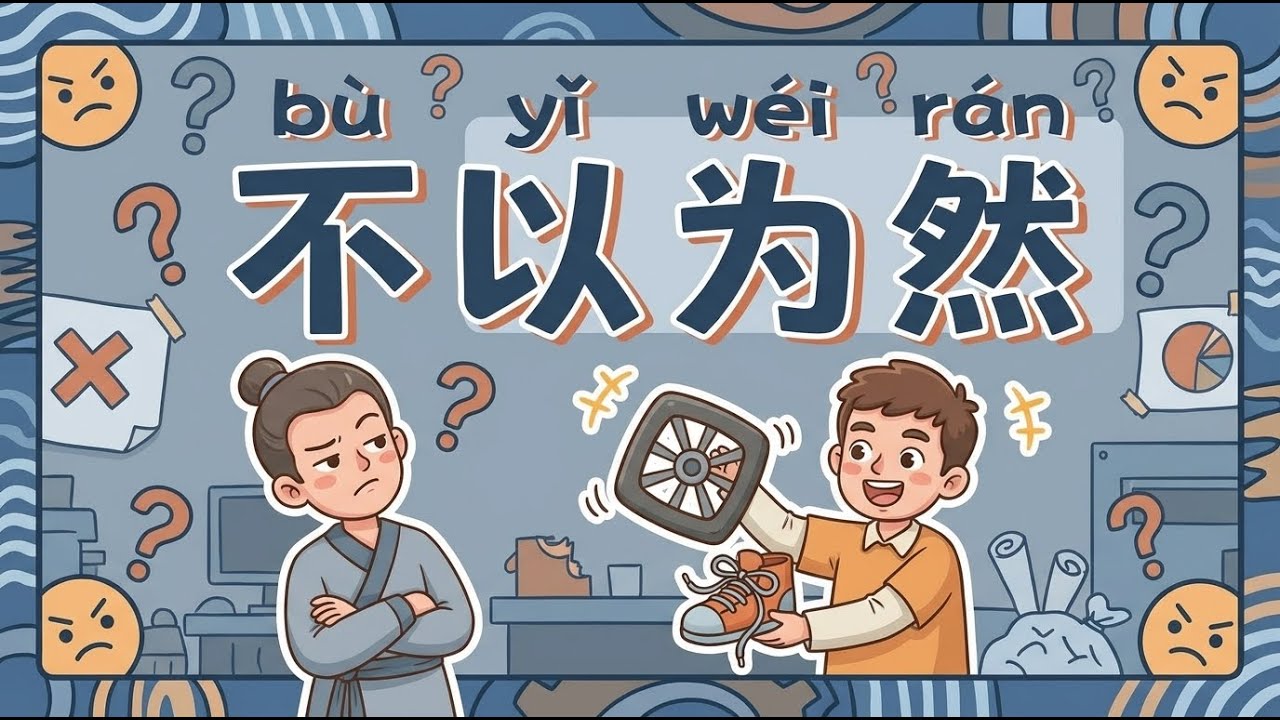 不以为然 (bù yǐ wéi rán) | 每天成语