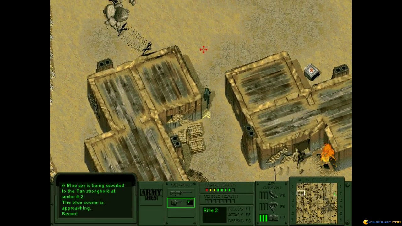 Army Men gameplay (PC Game, 1998)