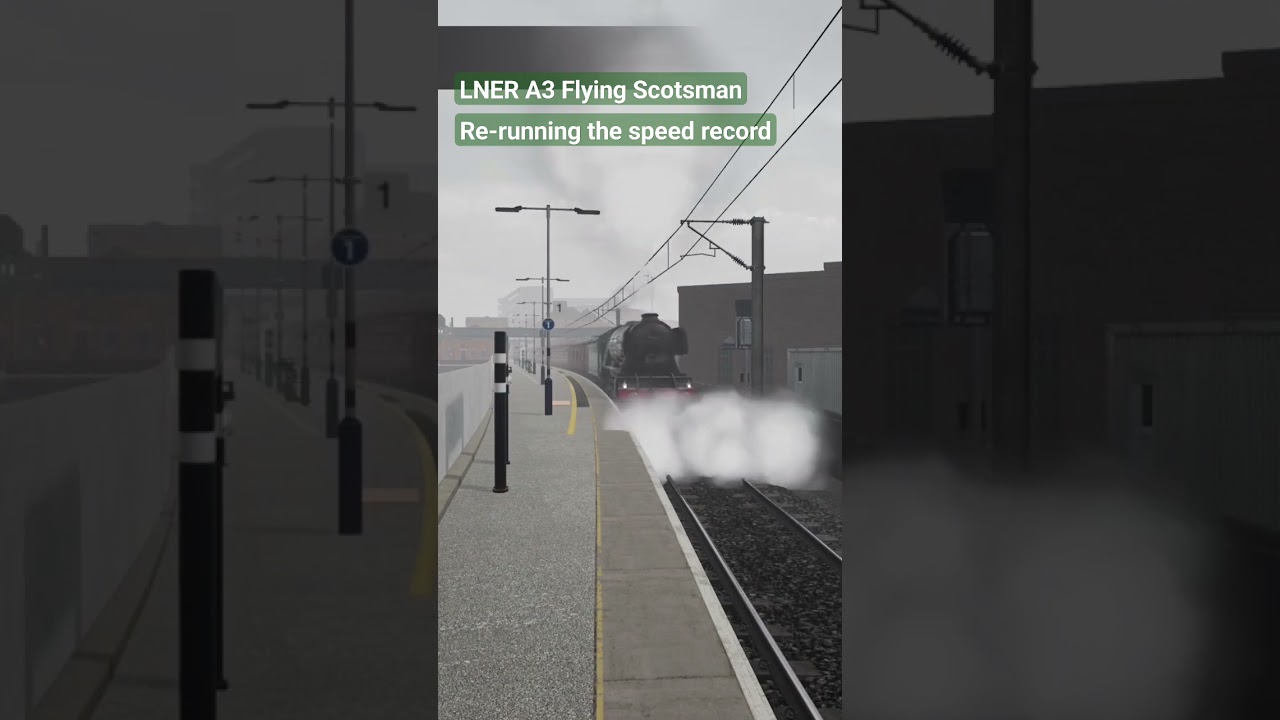 LNER A3 Flying Scotsman departing for a second record! #tsw4 #tsw3 #gaming #lner #flyingscotsman