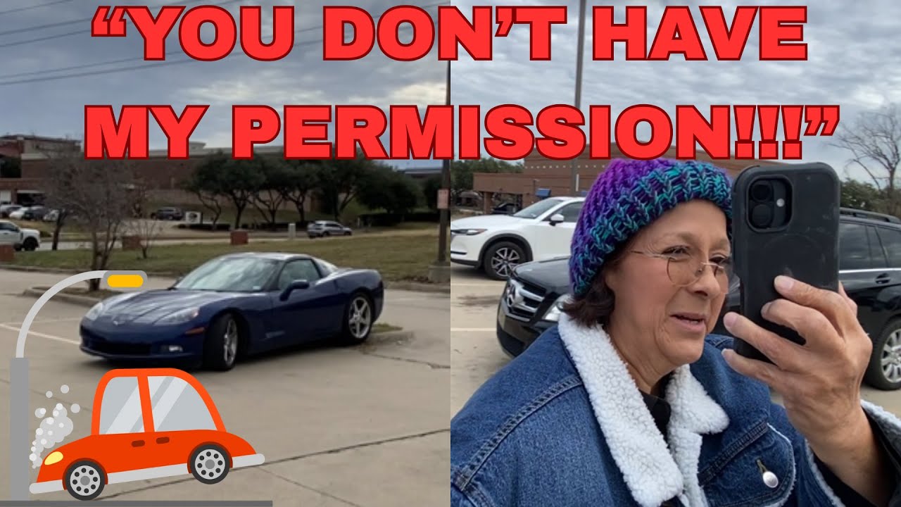 Corvette Karen Meltdown Ends in Instant Karma – Hits Curb During Rage Escape