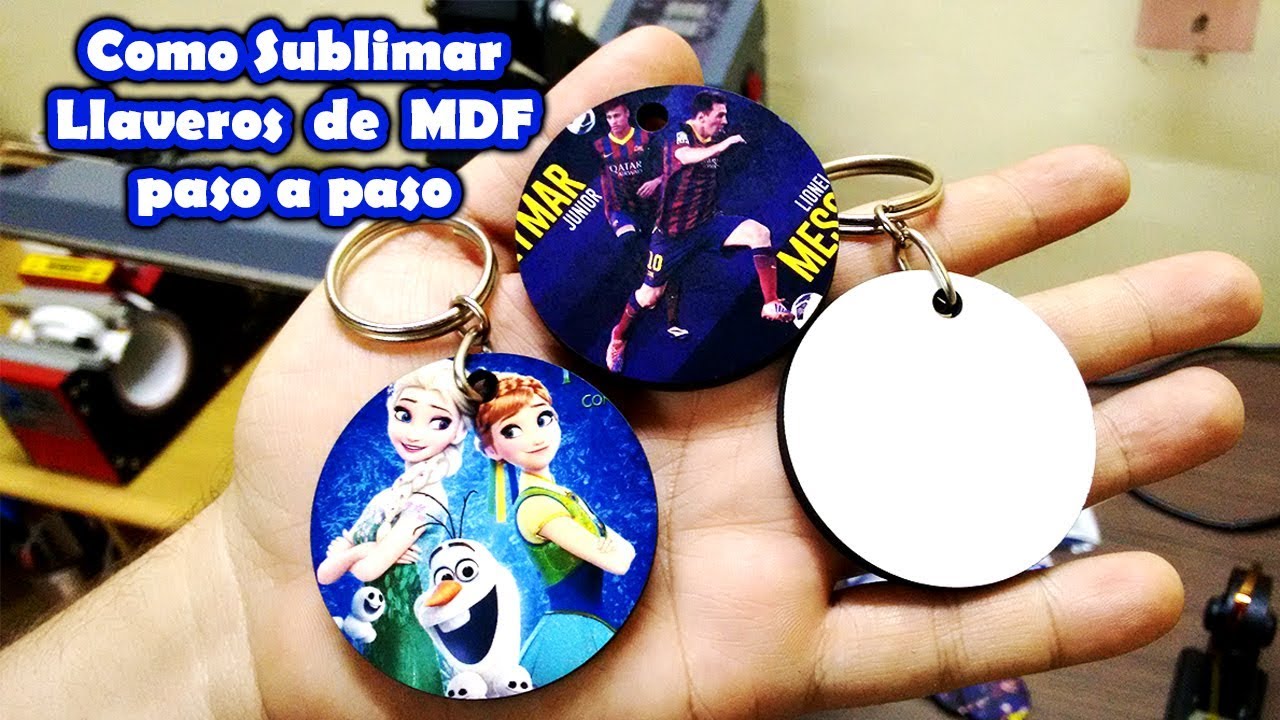 Como sublimar llaveros de MDF paso a paso  ✅✅