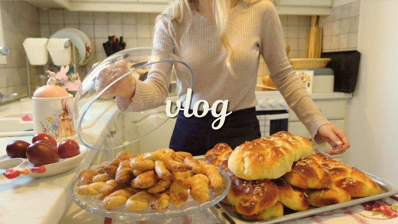 Easter Vlog 🐣with Homemade Sweet Bread, Natural Dyed Eggs & Cozy Family Days