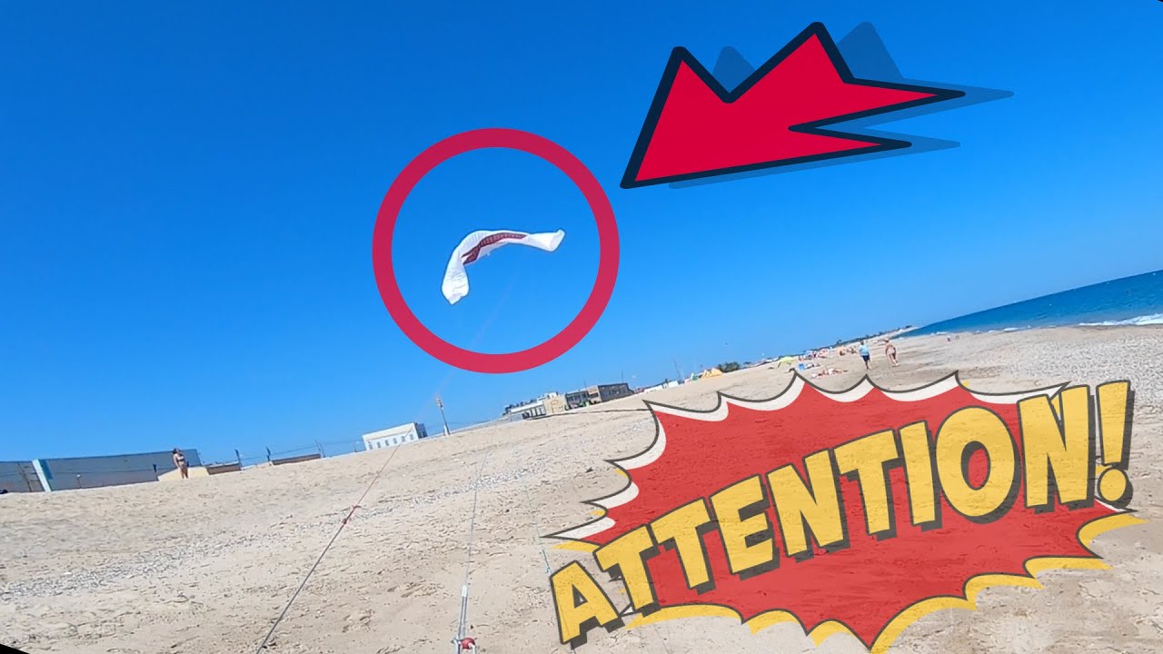 BRIDAGES PAS NETS ? Ça part en SUCETTE !!! Décollage Aile Caisson Kitesurf _  ATTENTION ⚠ LAB TV ⭐