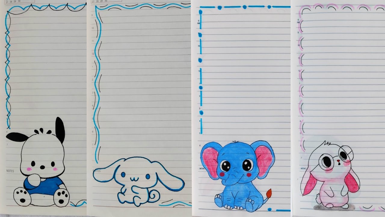 Project work designs /Assignment front page design /simple Border design /cute front page drawing 