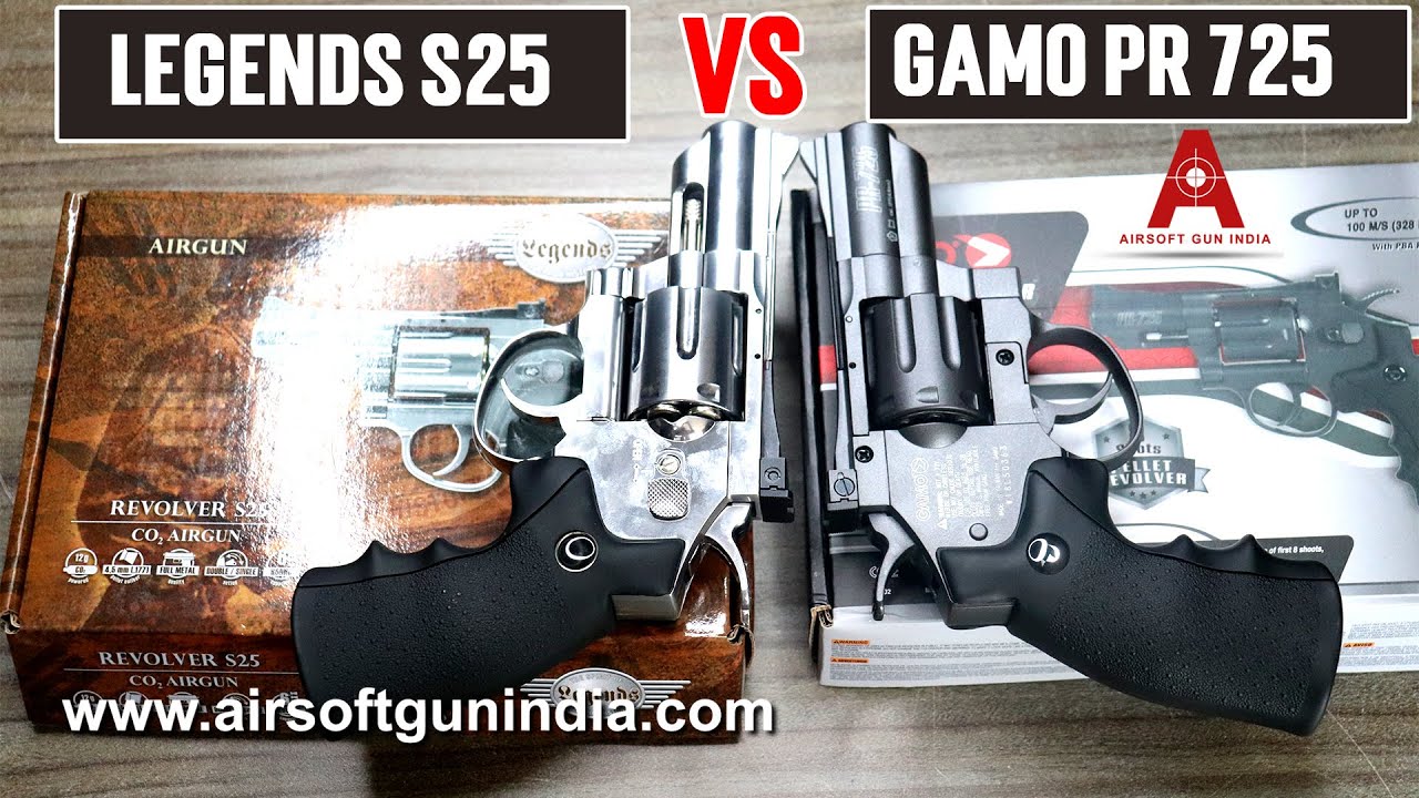 Legends S25 Vs Gamo PR725 co2 pellet revolver