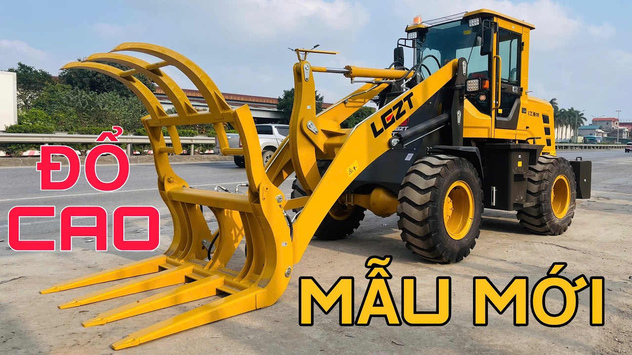 Xúc Lật Kẹp Gỗ Cần Dài 4.5 Mét Mẫu Mới Nhất 2026 | Máy Xúc Lật Đổ Cao | 0869333717