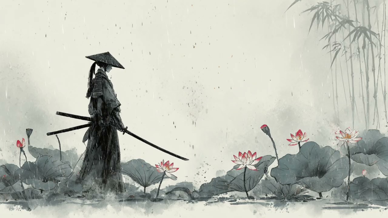 Silent Rain Samurai 🌧️ Japanese Ambient for Deep Focus & Study (3 Hours)