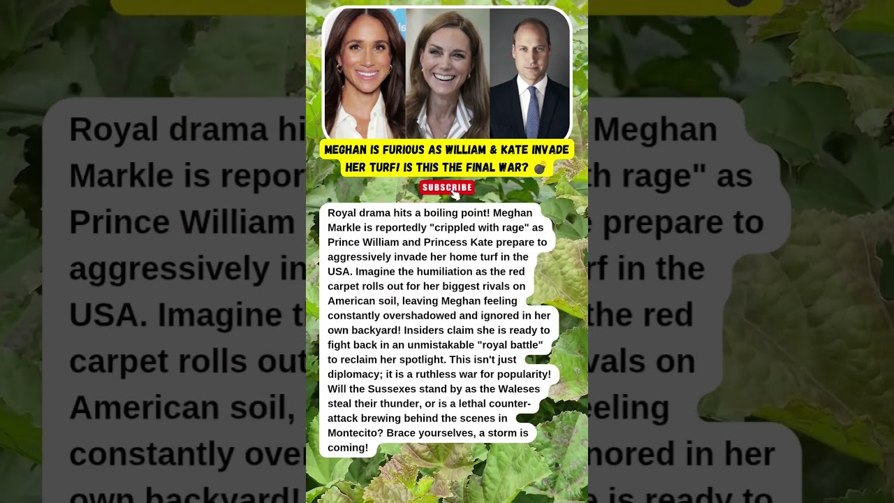 MEGHAN'S RAGE: THE US TAKEOVER BEGINS! 😱🔥👑 #RoyalFeud #KateMiddleton #HarryandMeghan
