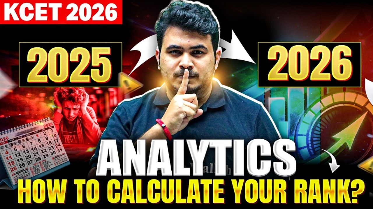 KCET 2026 Analytics 📊 | How will the KCET Ranking be Calculated? | Mark V/S Rank 🔥🔥 #kcet2025🚀