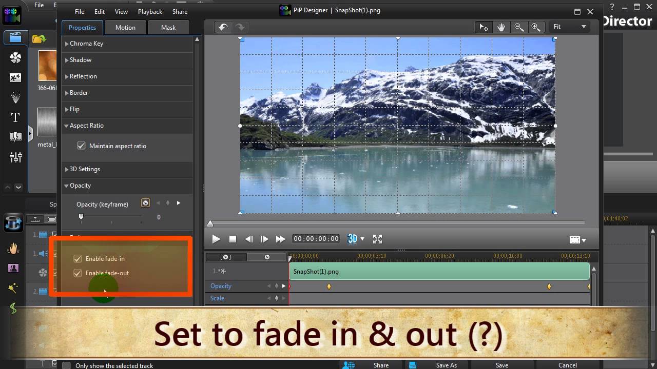 PowerDirector - Title Bars