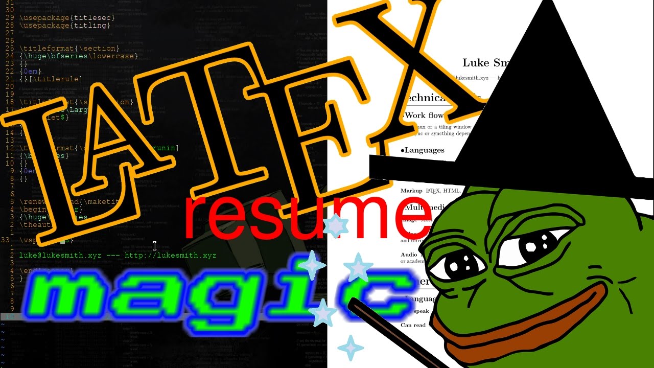 Создание резюме с помощью магии LaTeX (часть 1)