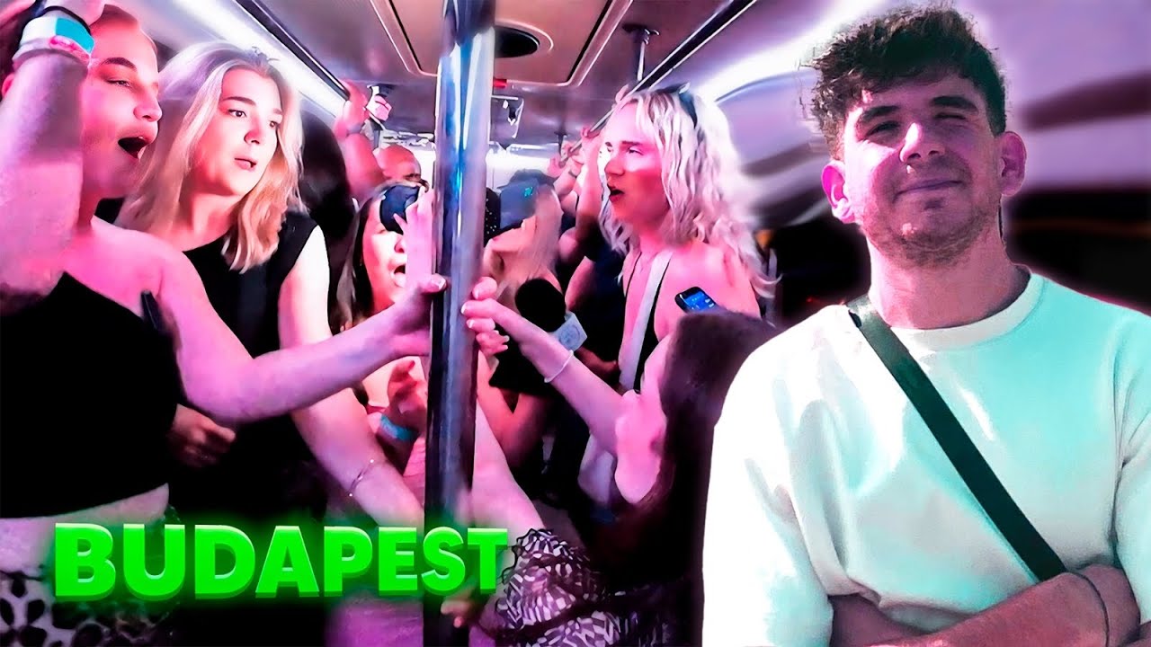 Me METÍ en un PARTY BUS lleno de MUJERES en HUNGRÍA 🇭🇺