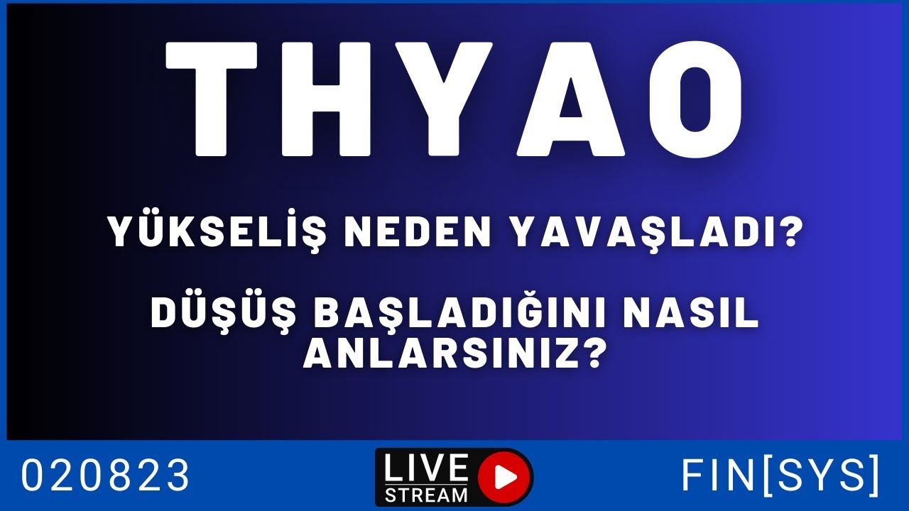 THYAO : HİSSE Y&Uuml;KSELİŞİ İVME Mİ KAYBEDİYOR? | #Thyao hisse senedi teknik analizi | THYAO Yorum