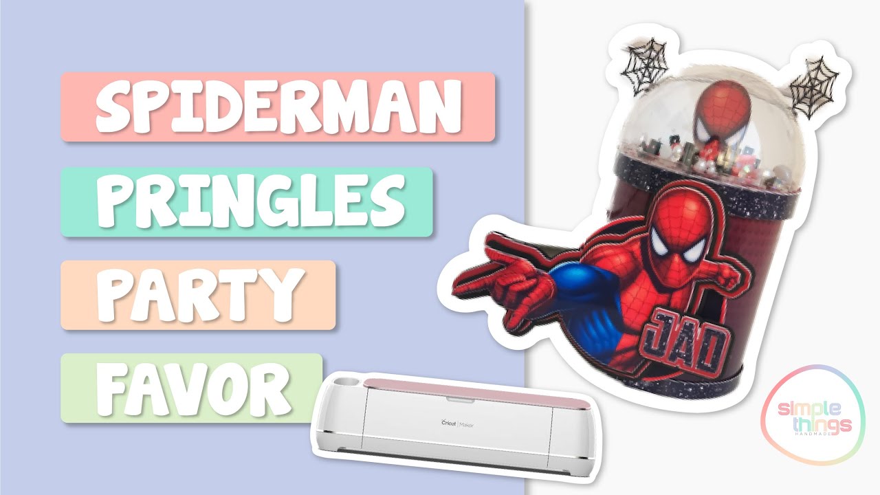 How to create a Pringles Party Favor | Spiderman Theme