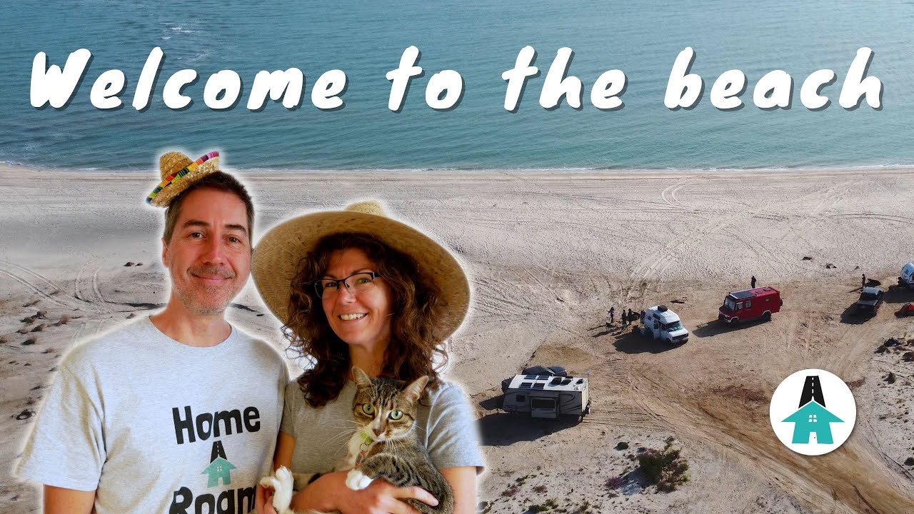 Beach camping in San Felipe, Baja California, Mexico