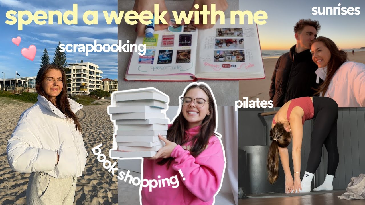 vlog: spend a week with me! scrapbooking, book shopping, sunrise walks, chats