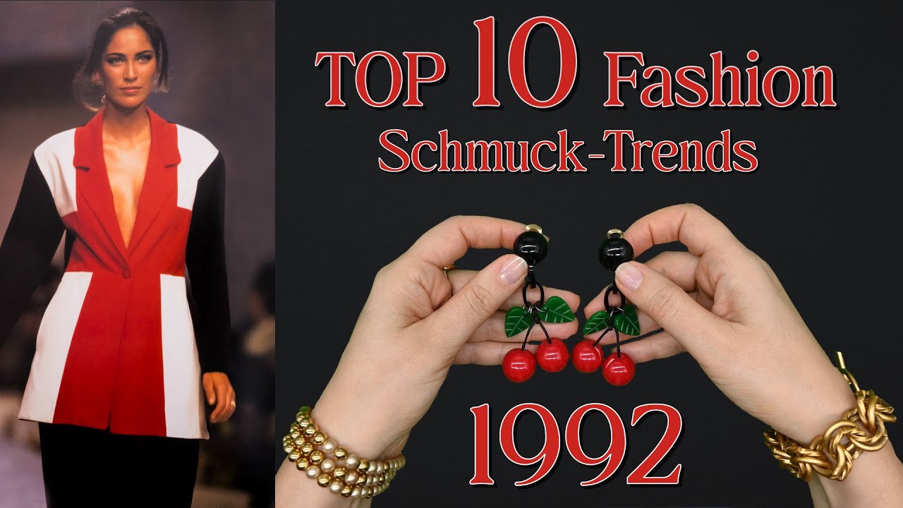 Vintage Modeschmuck Trends von 1992 & Styling-Ideen für heute!