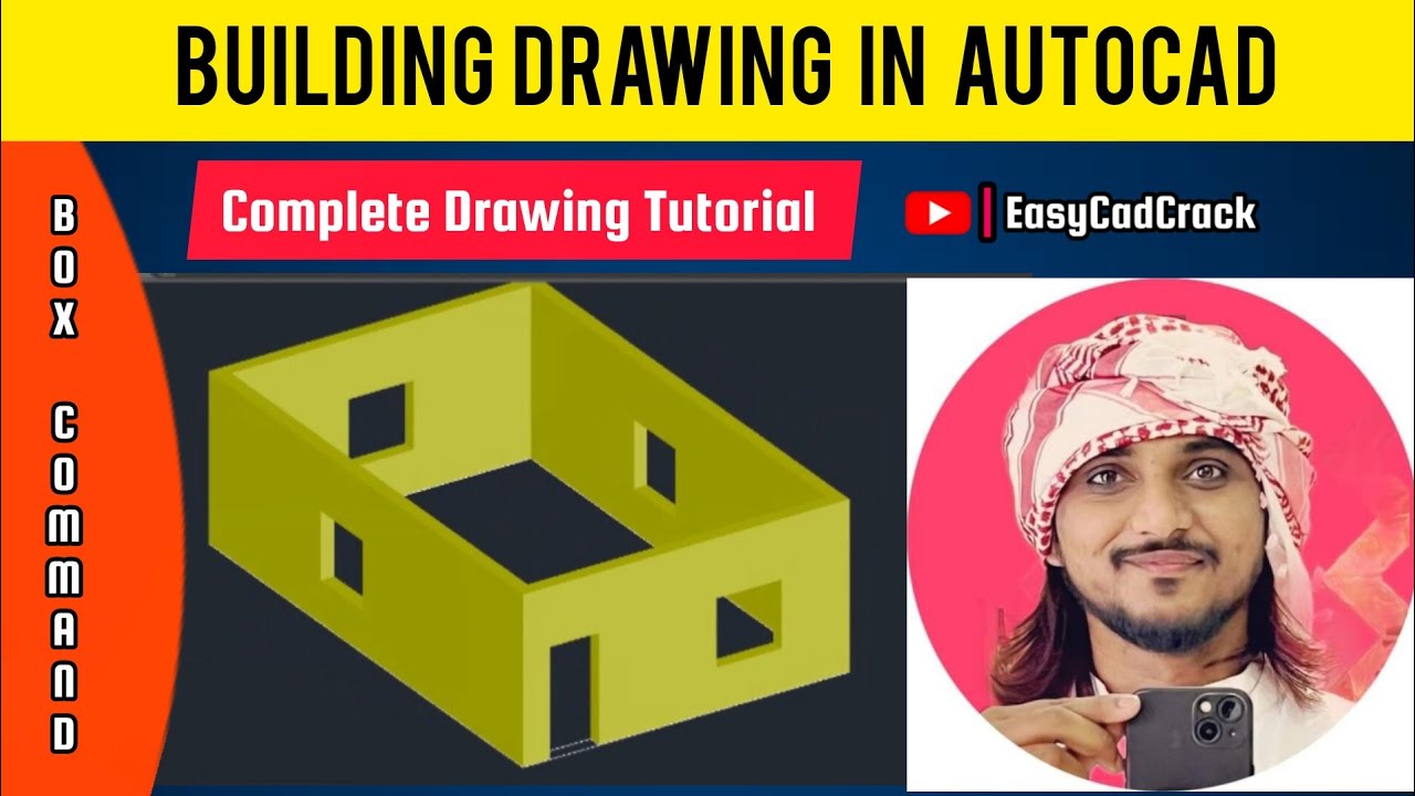 How to draw 3D Building using Box Command in AutoCAD |Complete Drawing Tutorial | AutoCAD 3D Drawing