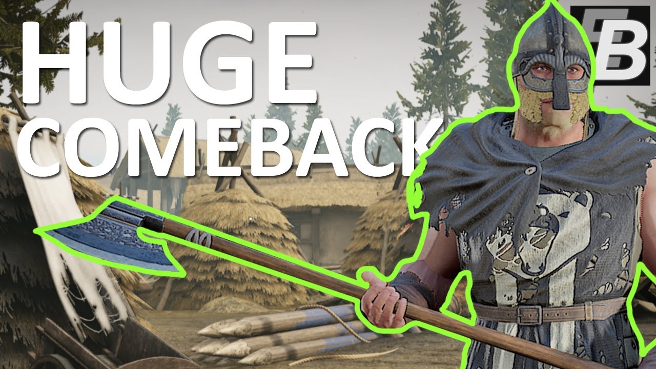 HUGE 200 Point Comeback - Mordhau Battle Axe Gameplay (via Twitch)