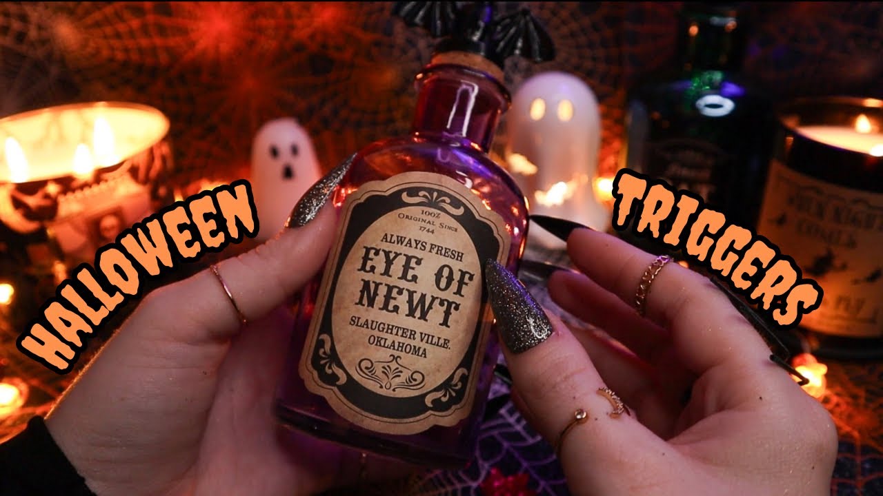 ASMR | No Talking Cozy Halloween Themed Trigger Assortment 🎃