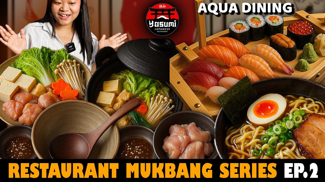 Nepal’s First Aqua Dining Experience at Yasumi | Japanese Ramen, Sushi & Hotpot Mukbang!