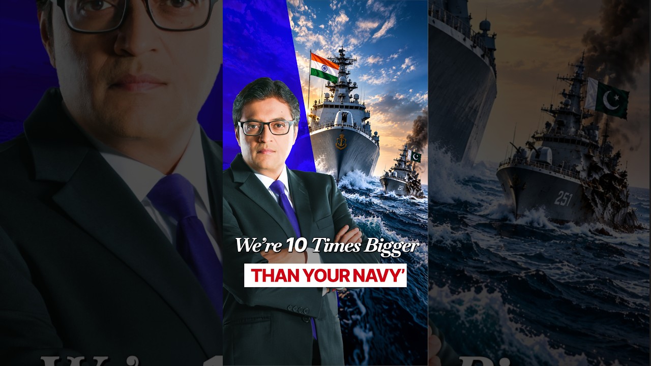 Arnab Asks Pakistan To Remember &lsquo;We Are Ten Times Bigger Than Your Navy&rsquo;