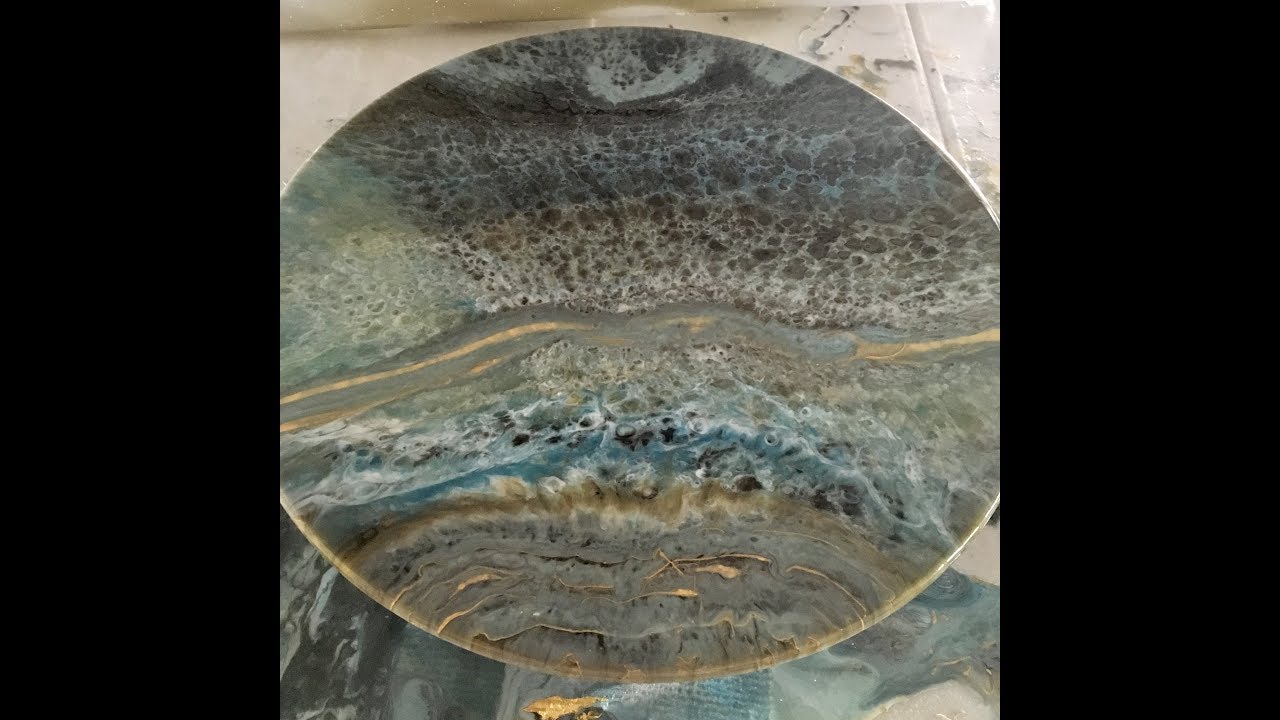 Resin Dirty Pour with Resi-Blast - watch the effects!