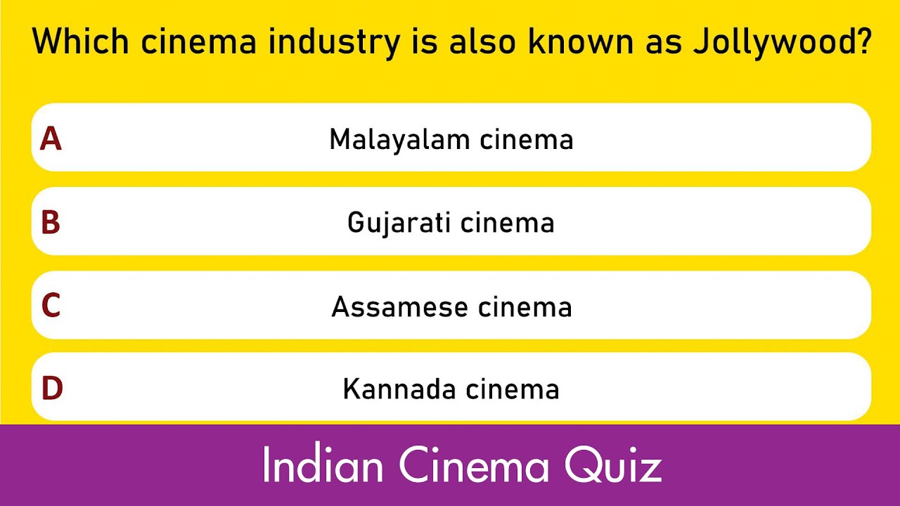 Indian Cinema Quiz | India GK Questions For Competitive Exams | GK Quiz