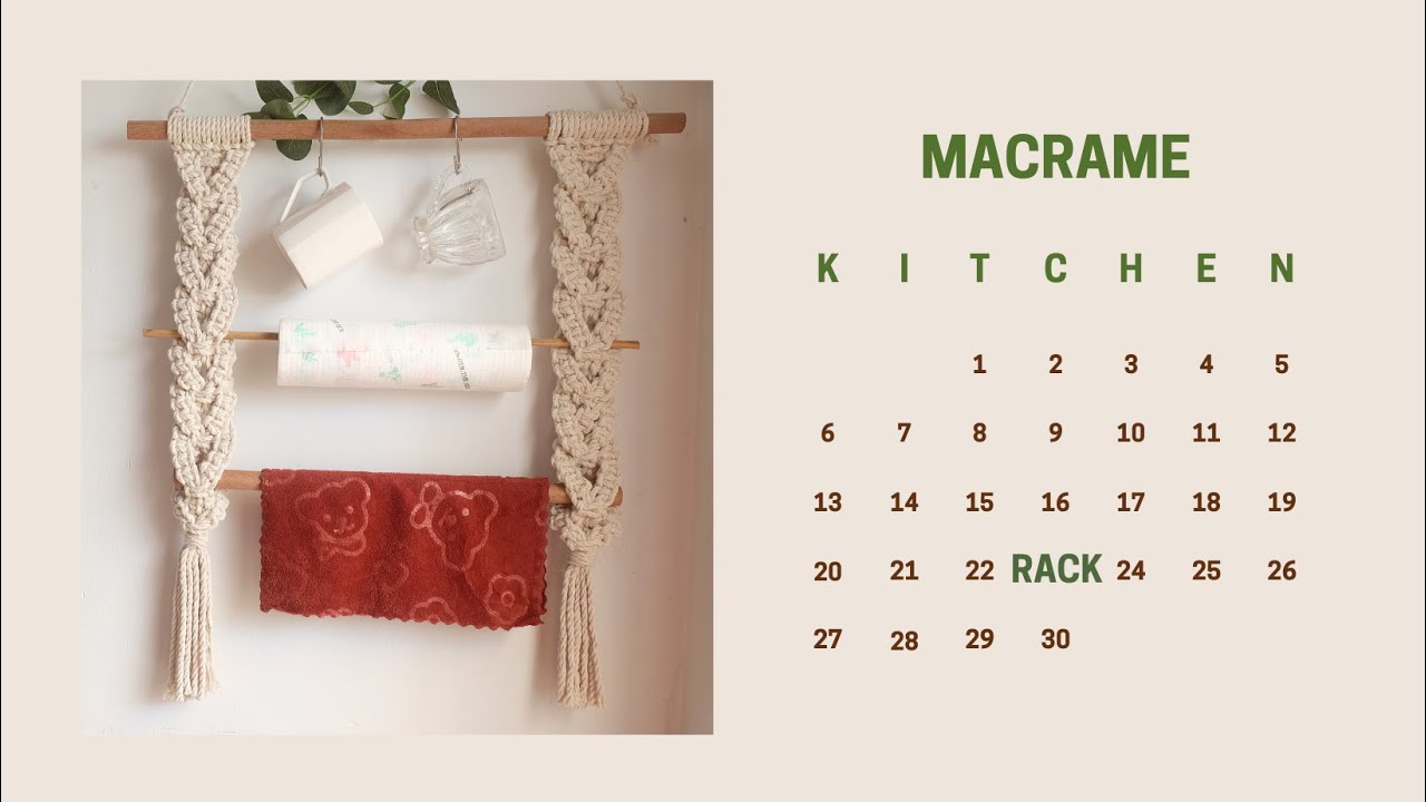 DIY Macrame KITCHEN RACK | Tutorial | Home Decor Handmade | inSummer