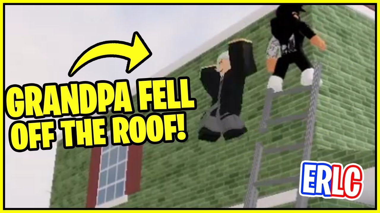 97-YEAR-OLD GRANDPA FELL OFF OF THE ROOF!! *DIVORCE* (ERLC Roblox Liberty County)