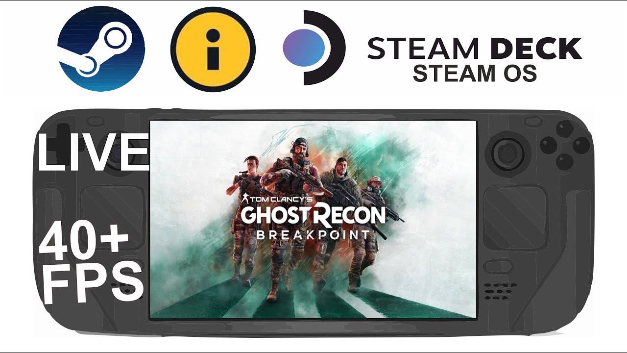 Tom Clancy&rsquo;s Ghost Recon Breakpoint on Steam Deck/OS in 800p High Settings 40+Fps (Live)