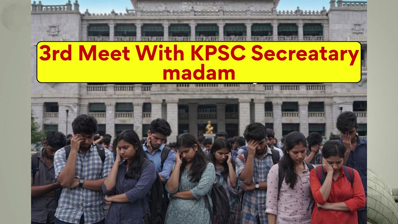 3rd MEET WITH KPSC SECREATARY AND CHAIRMAN BY KAS MAINS ASPIRANTS ON 03/02/2026