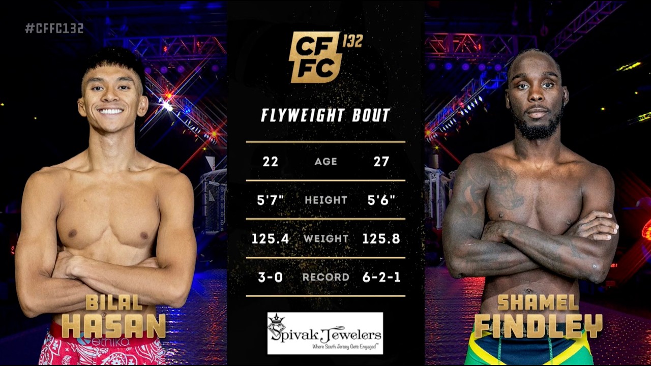 Билал Хасан против Шеймела Финдли | Полный повтор боя | CFFC 132