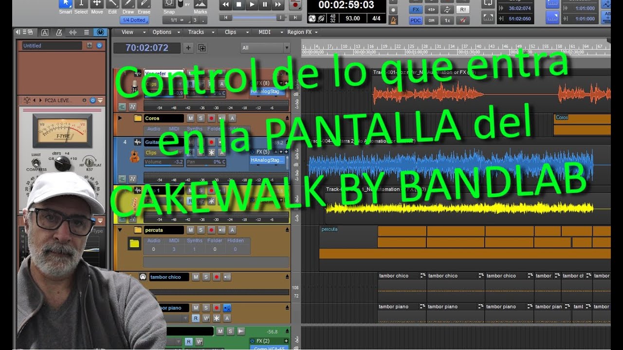 Control de lo que entra en la PANTALLA del CAKEWALK BY BANDLAB