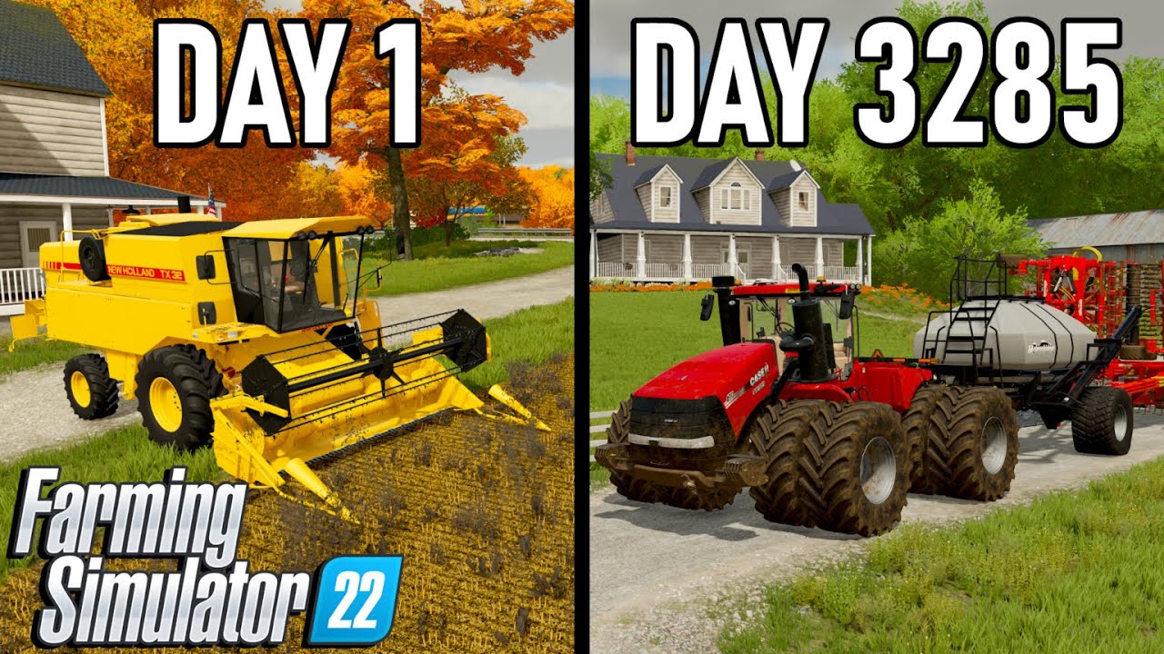 I Spent 10 Years Building A Farming Empire From Scratch | Farming Simulator 22