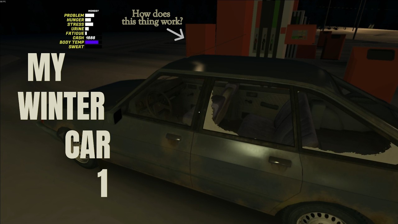 My Winter Car - Getting gas in the sorbet